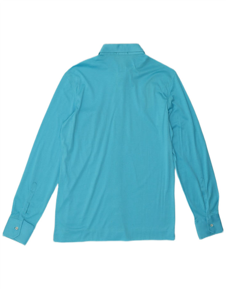 Camicia vintage da uomo piccola blu