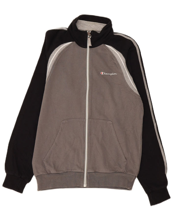 Champion Mens Tracksuit Top Jacket Medium Grey Colourblock