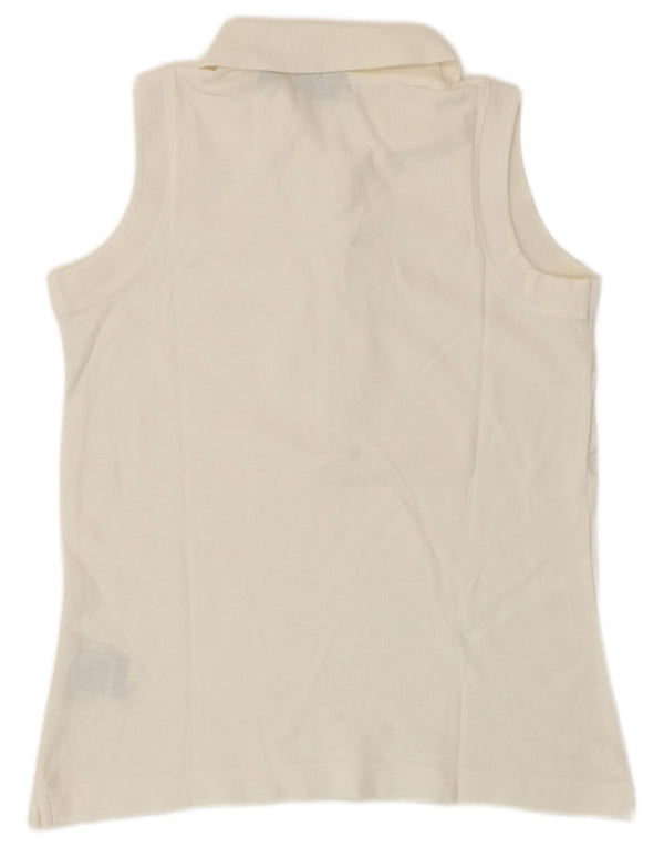 Polo senza maniche da donna Fila UK 12 cotone bianco medio