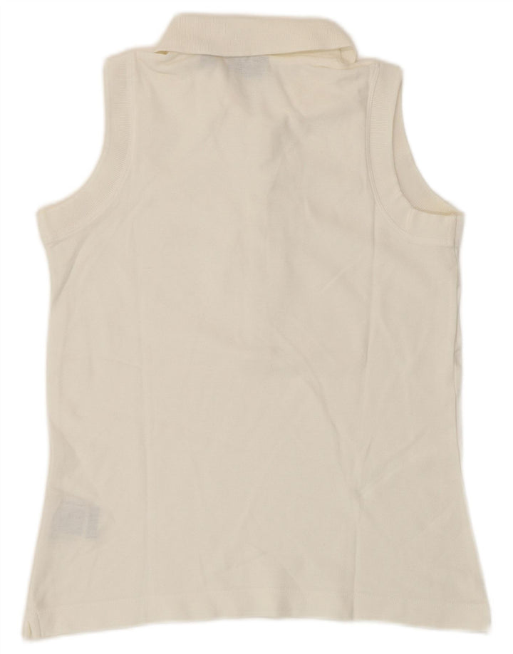 Polo senza maniche da donna Fila UK 12 cotone bianco medio