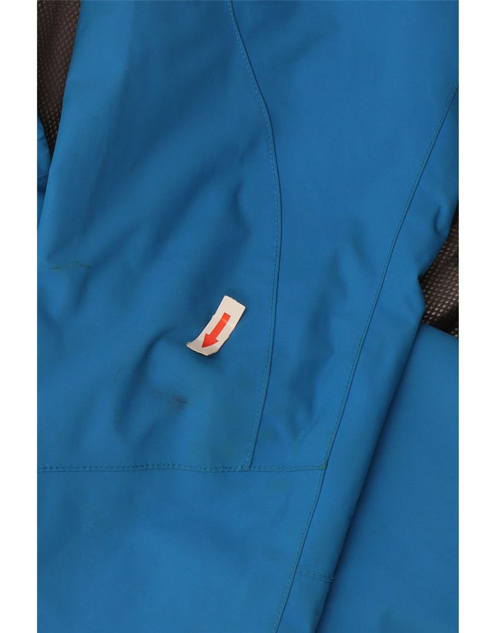 Giacca antipioggia con cappuccio da donna Jack Wolfskin UK 10 Small Blu Poliammide