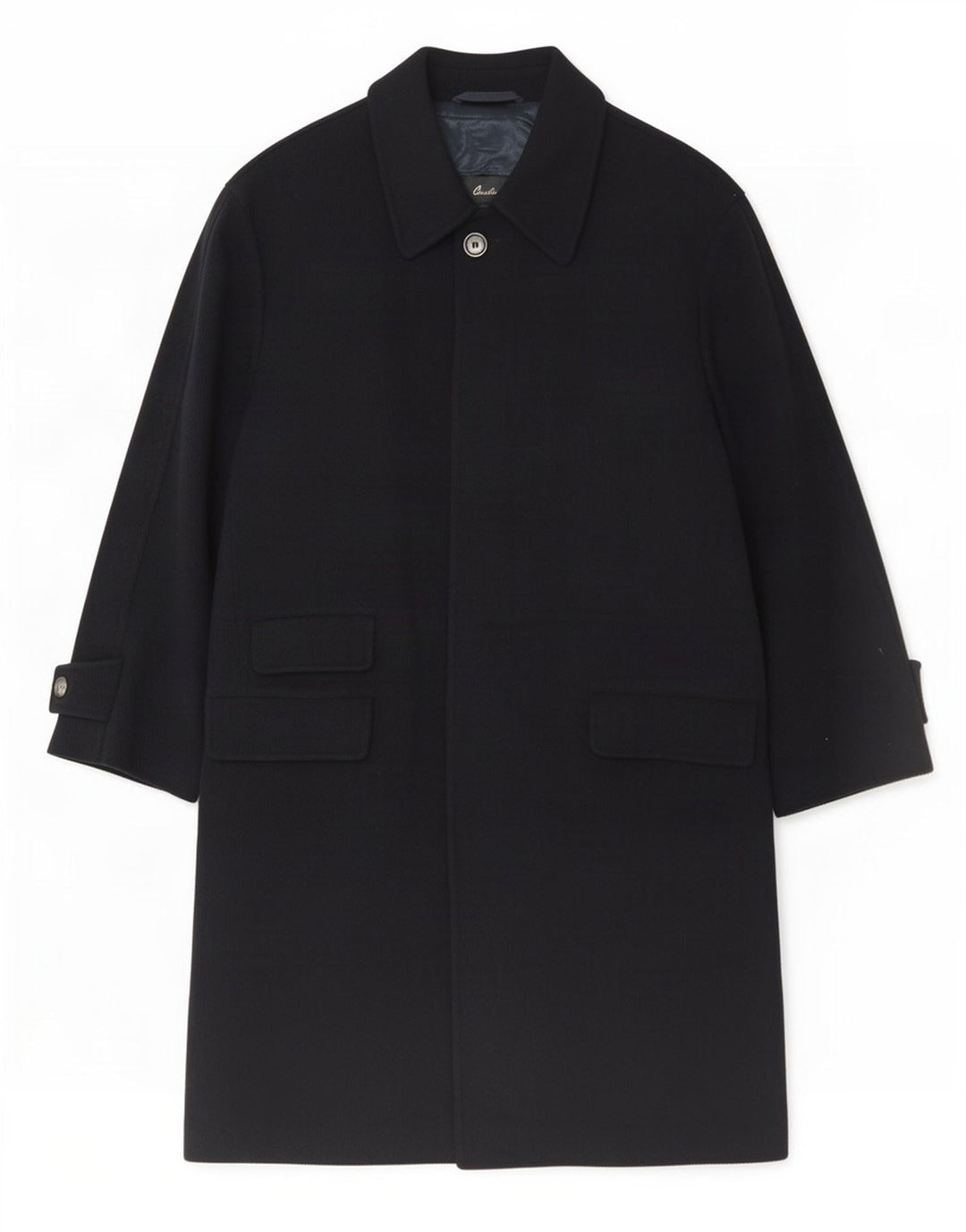 Cappotto Uomo Corneliani IT 50 Large Blu Navy Lana