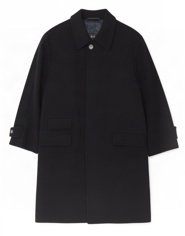 Cappotto Uomo Corneliani IT 50 Large Blu Navy Lana