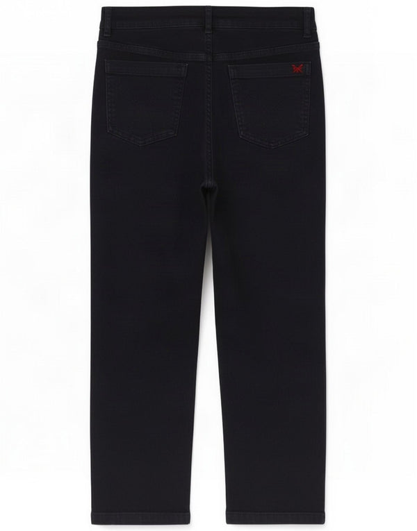 Crew Clothing Jeans corti da donna UK 10 Small W27 L23 Blu navy Cotone