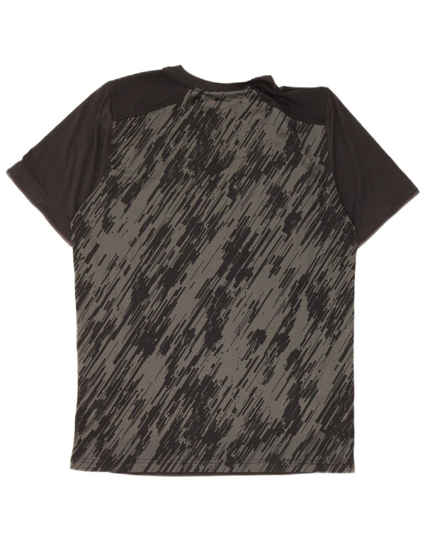 T-shirt Nike da uomo Dri Fit Top in poliestere geometrico nero medio