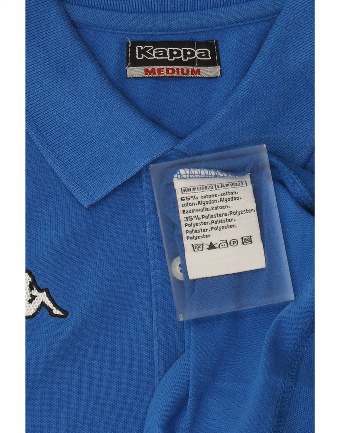 Polo Uomo KAPPA Blu Medio Cotone