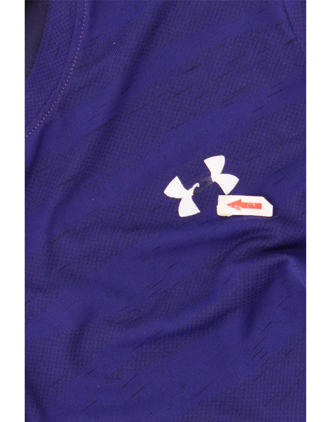 T-shirt da uomo Under Armour Top medio a righe blu navy