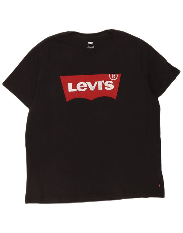 T-shirt grafica da uomo Levi's Top XL in cotone nero