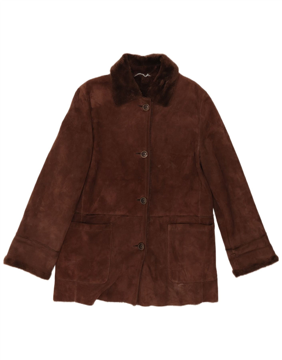Cappotto in shearling da donna Mabrun IT 46 Shearling grande marrone