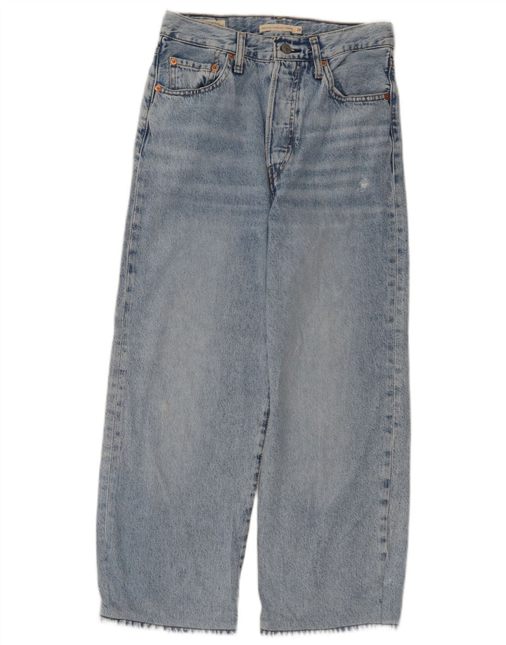 Jeans Levi's da donna Ribcage dritti tagliati W28 L25 cotone blu