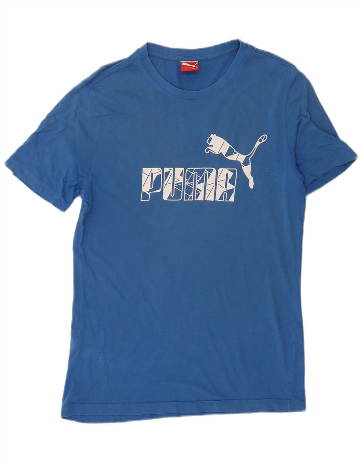 T-shirt grafica da uomo Puma Top piccola blu