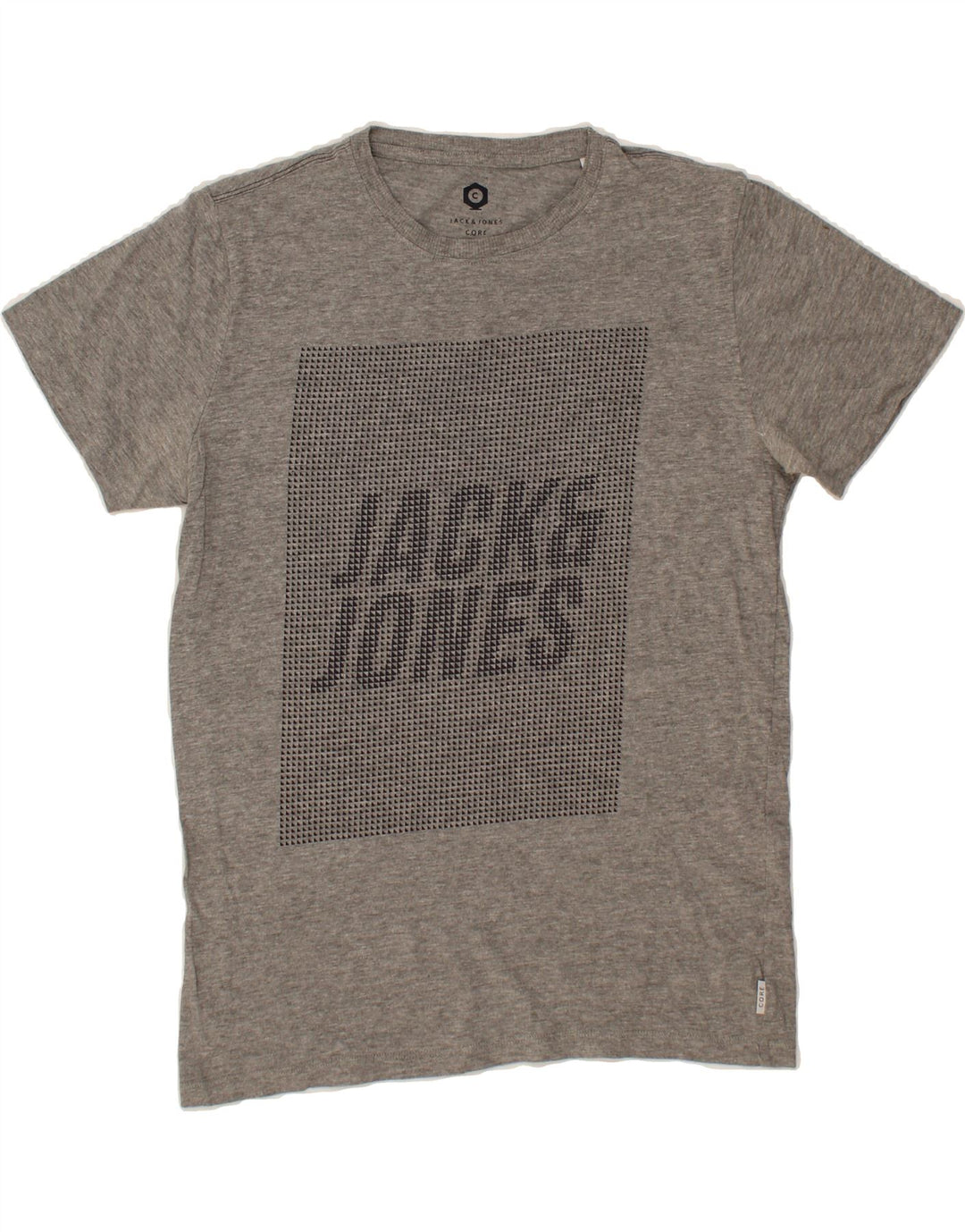 JACK & JONES Mens Graphic T-Shirt Top Small Grey Cotton Vintage Jack & Jones and Second-Hand Jack & Jones from Messina Hembry 