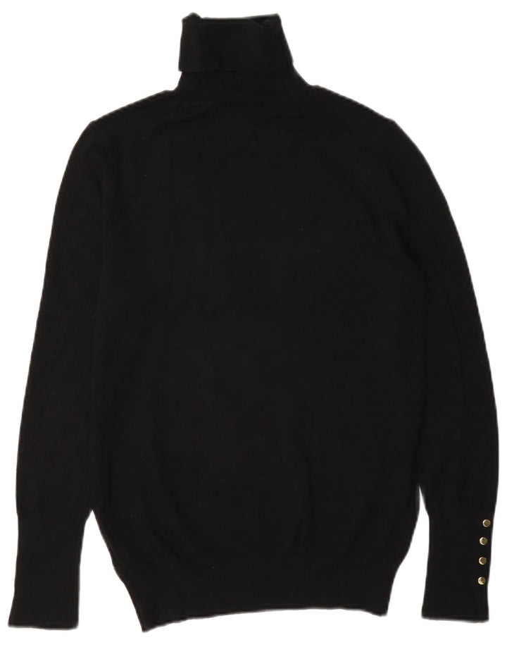 Maglione maglione a collo alto da donna Zara UK 12 medio nero