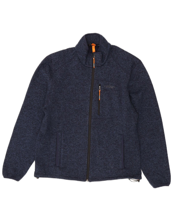 Giacca da ginnastica da uomo Orvis in poliestere chiazzato medio blu navy