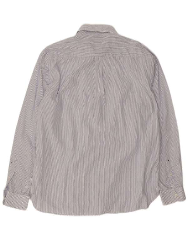 Polo Assn. Camicia da uomo XL in cotone gessato blu