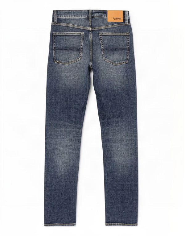Jeans dritti da uomo Superdry W30 L32 cotone blu