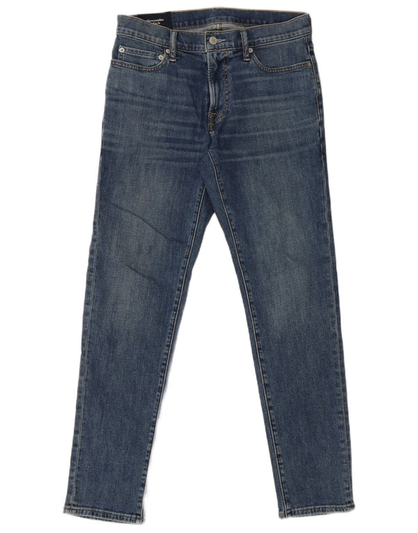 Abercrombie & Fitch Mens Skinny Jeans W30 L30 Blue Cotton