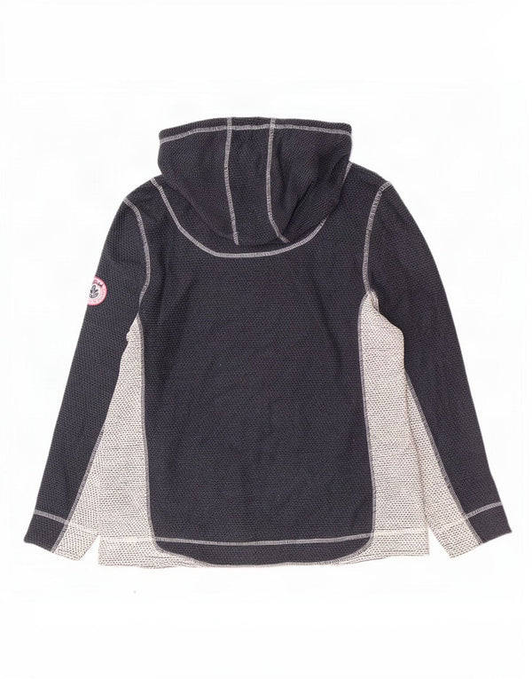 Maglione con cappuccio da donna Weird Fish UK 18 XL Acrilico color block blu navy