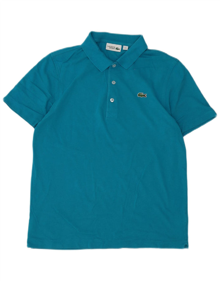 Polo da uomo Lacoste taglia 4 in cotone blu medio