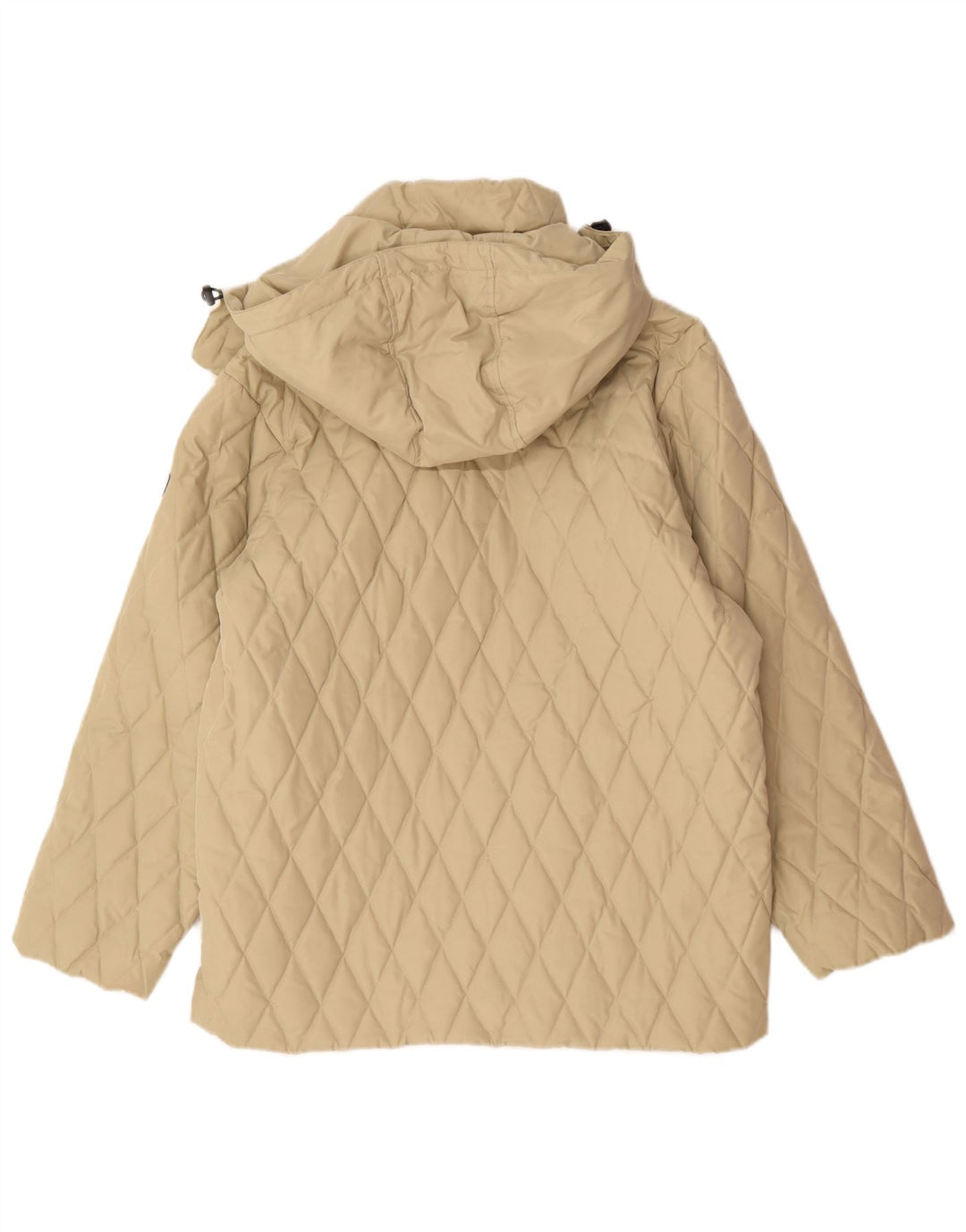 Giacca trapuntata con cappuccio da uomo Sergio Tacchini UK 38 Poliestere beige medio