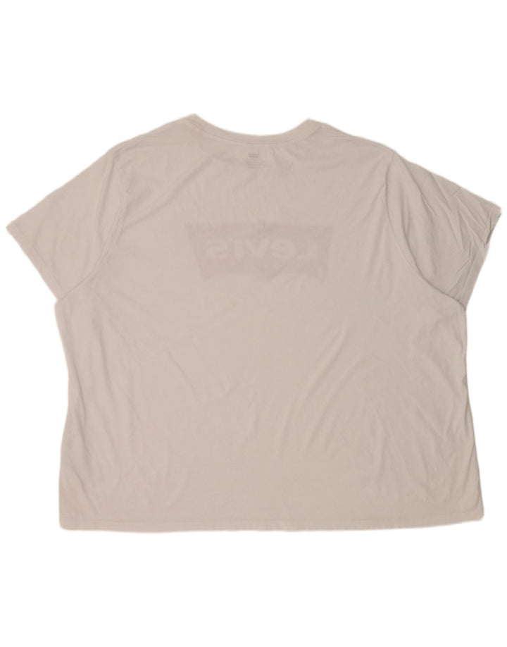 T-shirt grafica da uomo Levi's Top 4XL cotone bianco