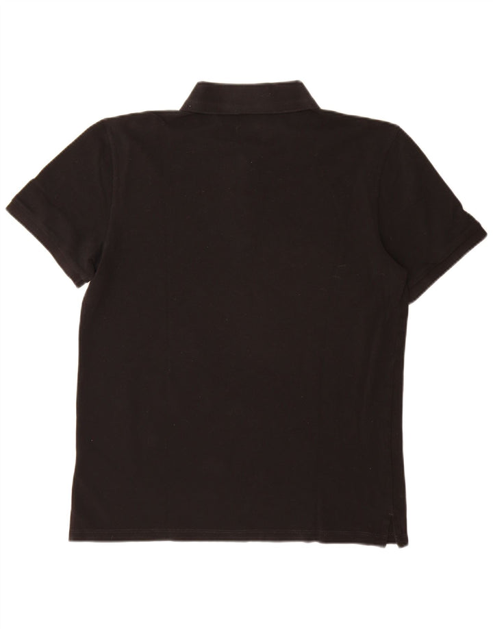 Polo da uomo Hugo Boss in cotone nero medio