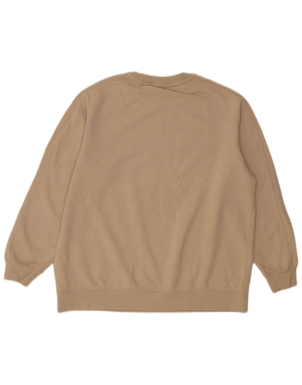 Felpa grafica da uomo Marks & Spencer in cotone beige medio
