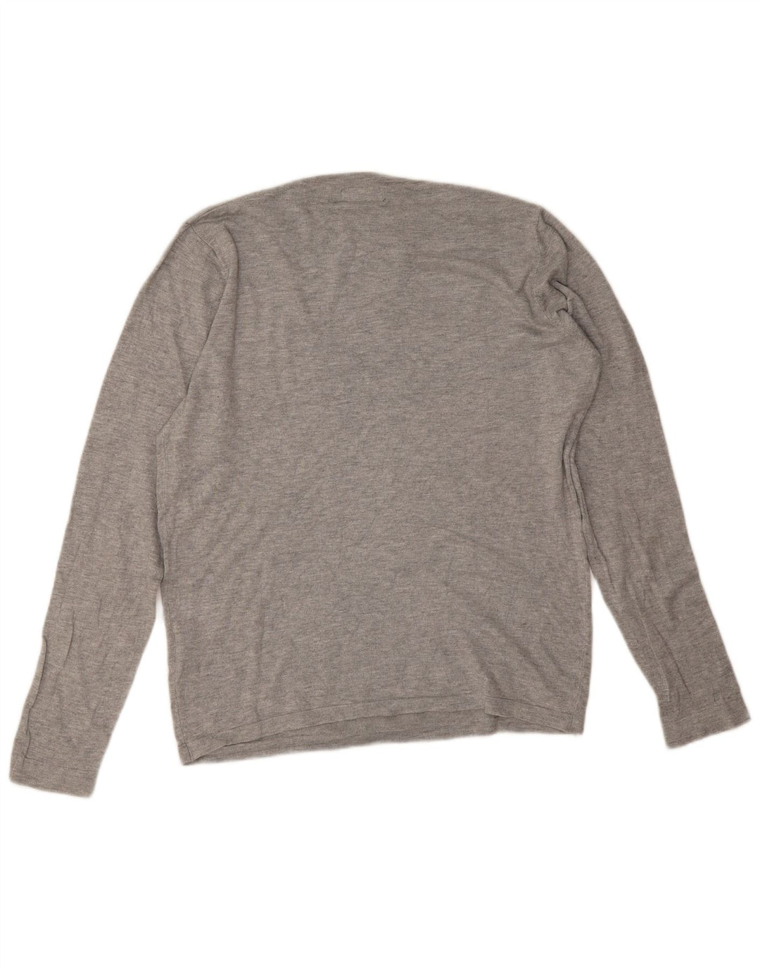 Maglione Zara da uomo girocollo in viscosa grigio medio