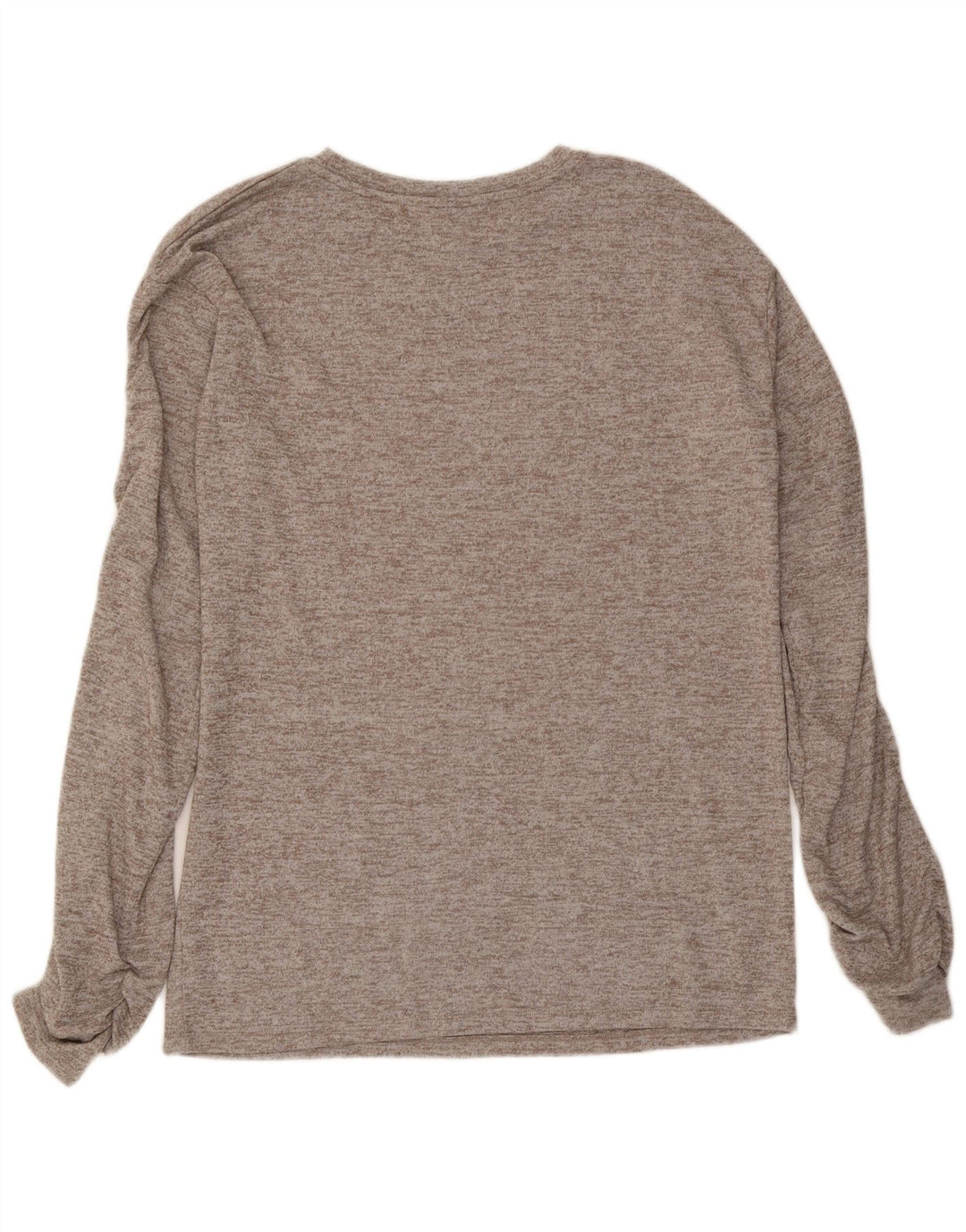 Top Zara da donna oversize a maniche lunghe UK 10 piccolo grigio chiazzato