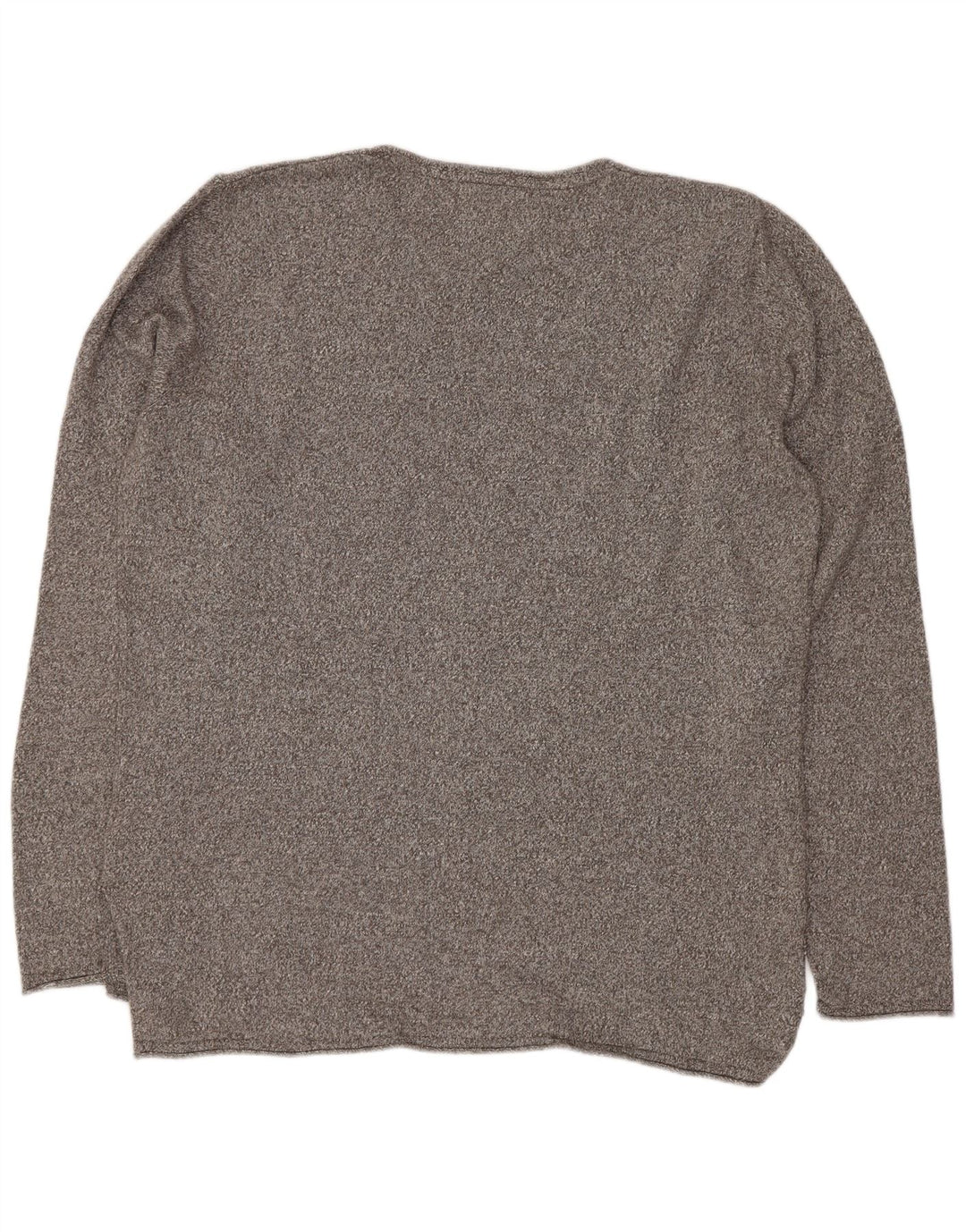 Maglione maglione girocollo da uomo Tommy Hilfiger cotone chiazzato grigio medio