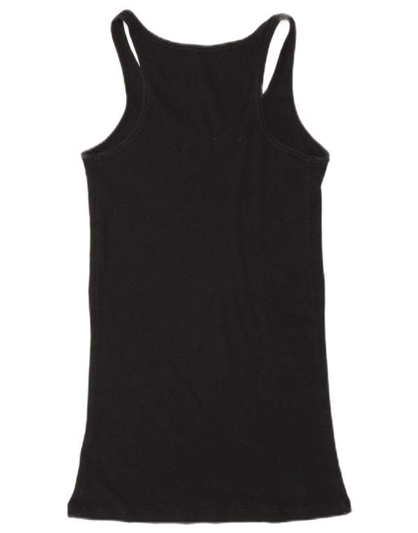 Canotta grafica da donna Guess UK 8 piccola in cotone nero