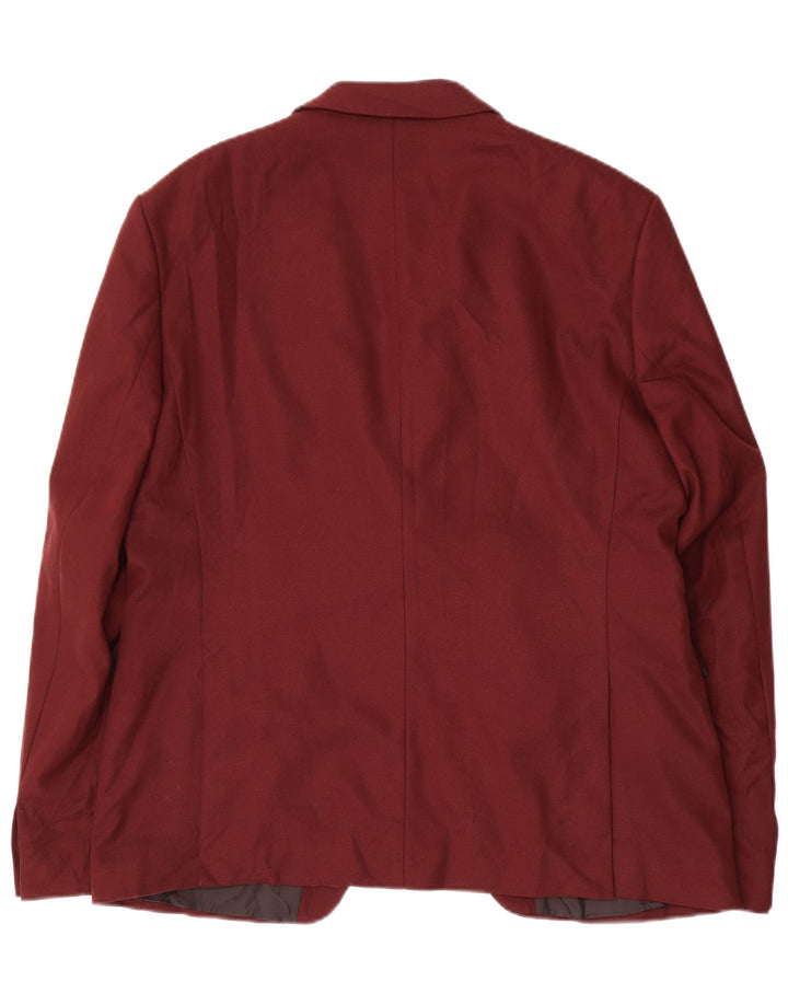 Giacca blazer da uomo a 1 bottone Zara EU 54 XL Borgogna