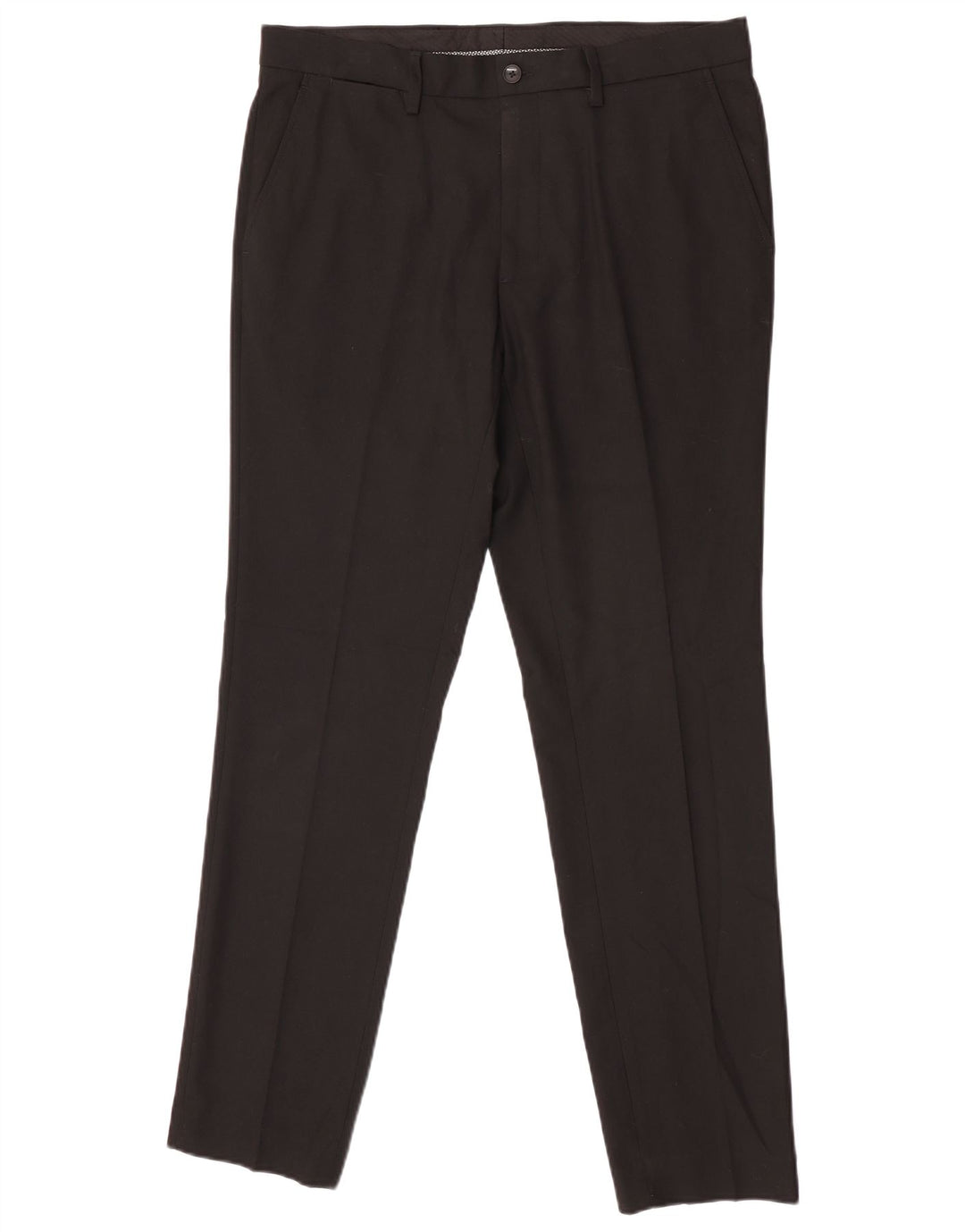 Pantaloni da abito skinny da uomo Marks & Spencer W34 L31 poliestere nero