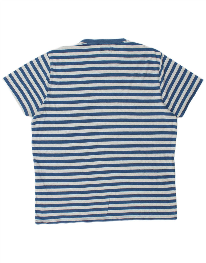 T-shirt da uomo Levi's Top XL in cotone a righe blu