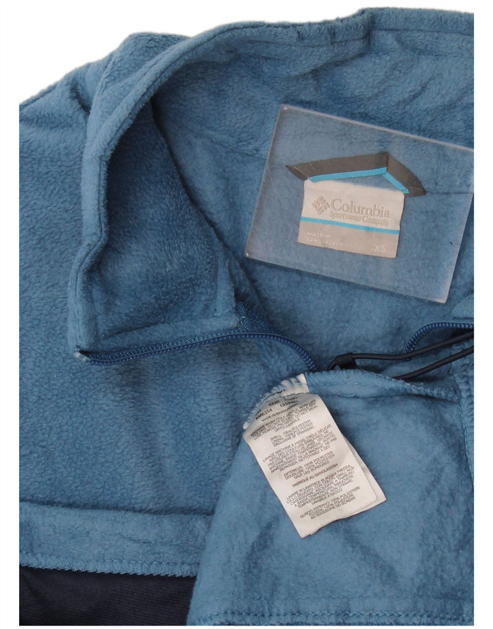 Giacca in pile oversize da donna Columbia UK 6 XS blu poliestere