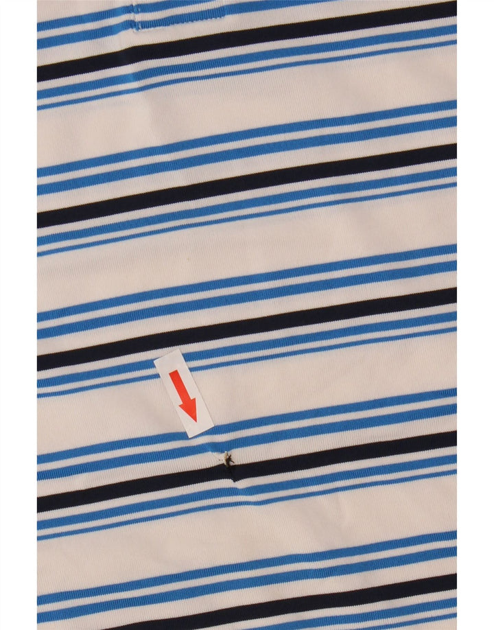 Polo da uomo Under Armour XL poliestere a righe bianche