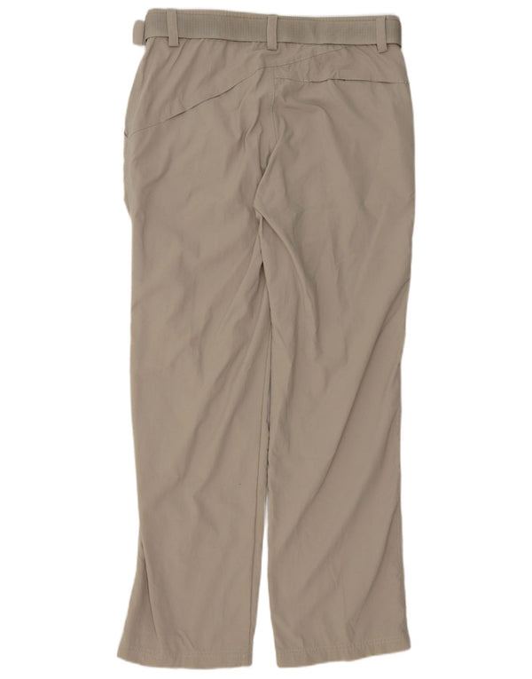 Pantaloni chino dritti con grafica Adidas da uomo medi W32 L32 poliestere grigio