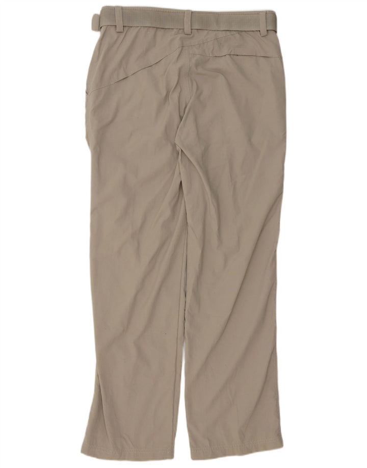 Pantaloni chino dritti con grafica Adidas da uomo medi W32 L32 poliestere grigio
