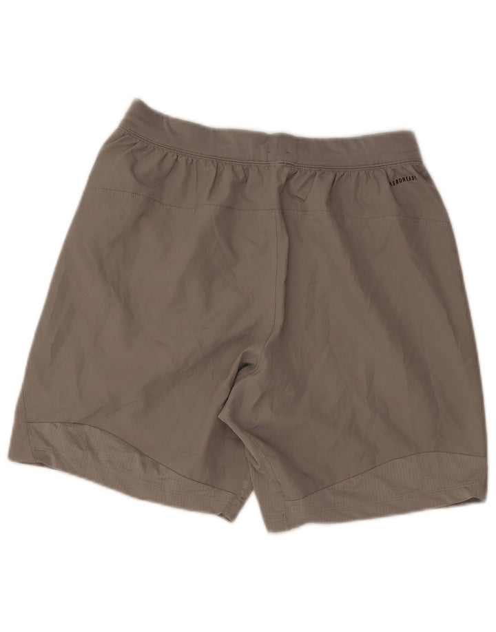 Pantaloncini sportivi Adidas Aeroready da uomo di colore grigio medio