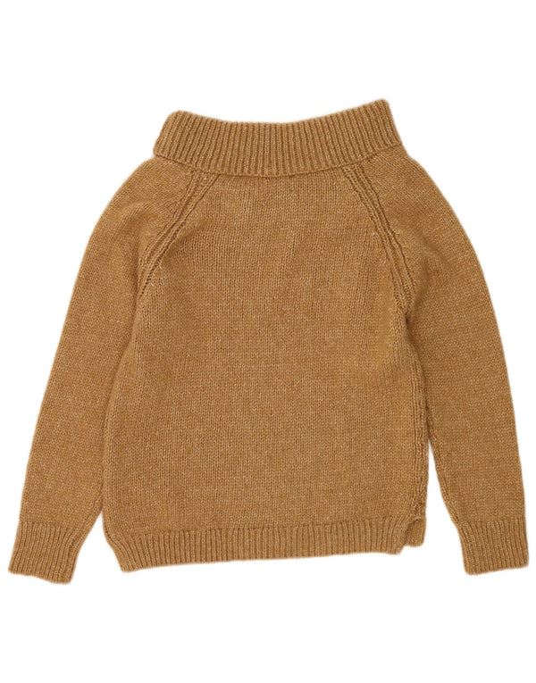 Massimo Dutti Maglione da donna con scollo a barchetta UK 14 Acrilico marrone medio