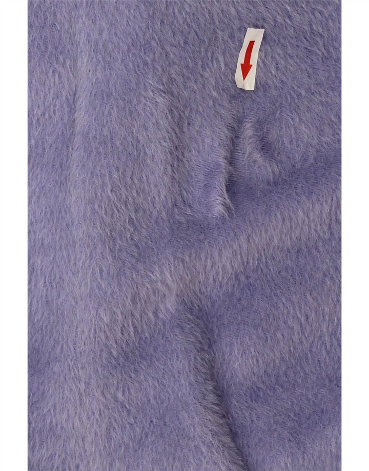 Giacca blazer aperta oversize da donna Escada EU 36 piccola lana di alpaca viola