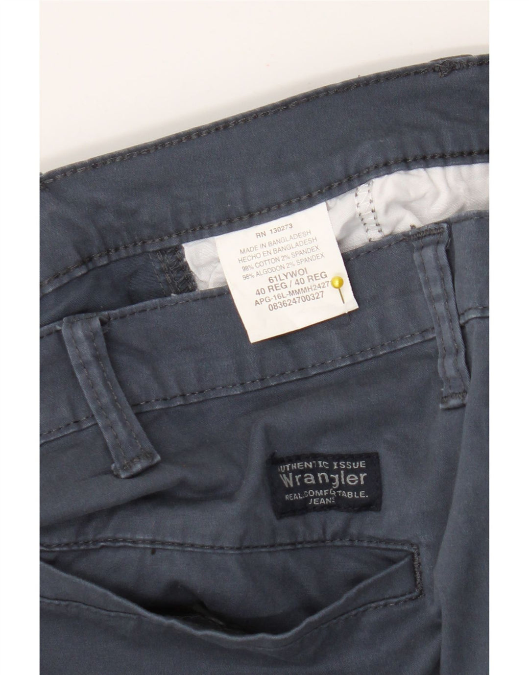 Pantaloncini cargo da uomo Wrangler W40 XL in cotone blu navy