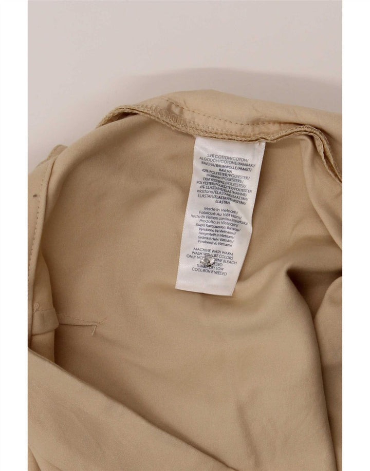 Pantaloncini chino da donna Chaps US 8 medi W32 in cotone beige