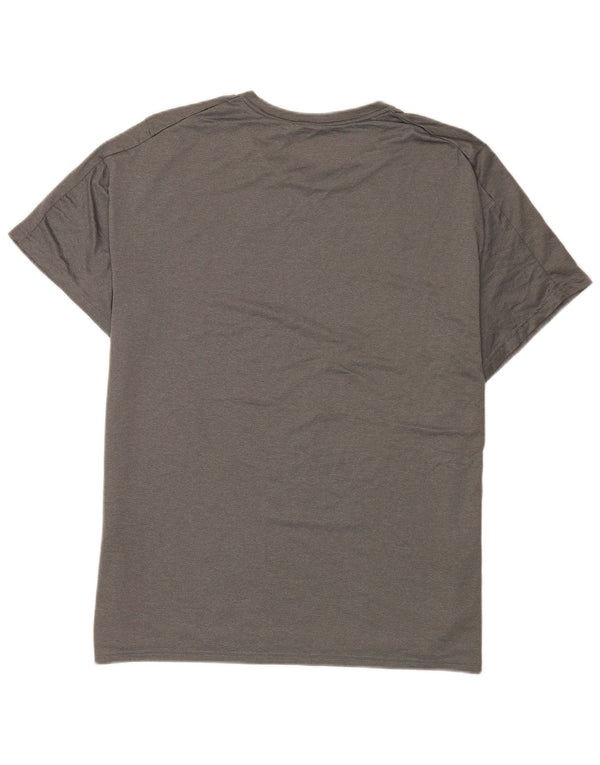 T-shirt Nike Dri Fit da uomo XL in poliestere chiazzato grigio