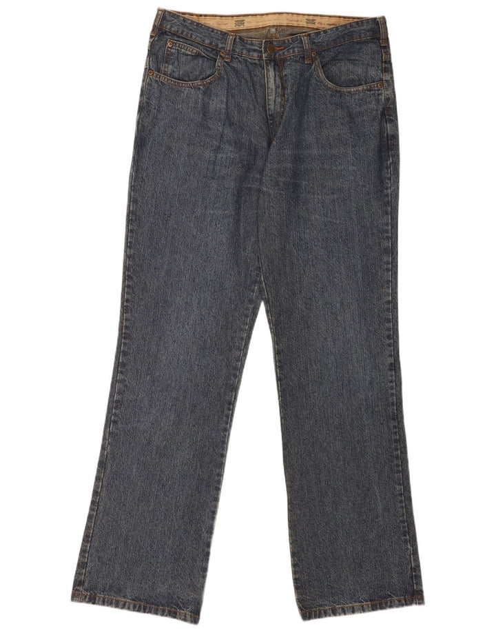 Jeans dritti da uomo Rivers W36 L33 in cotone blu