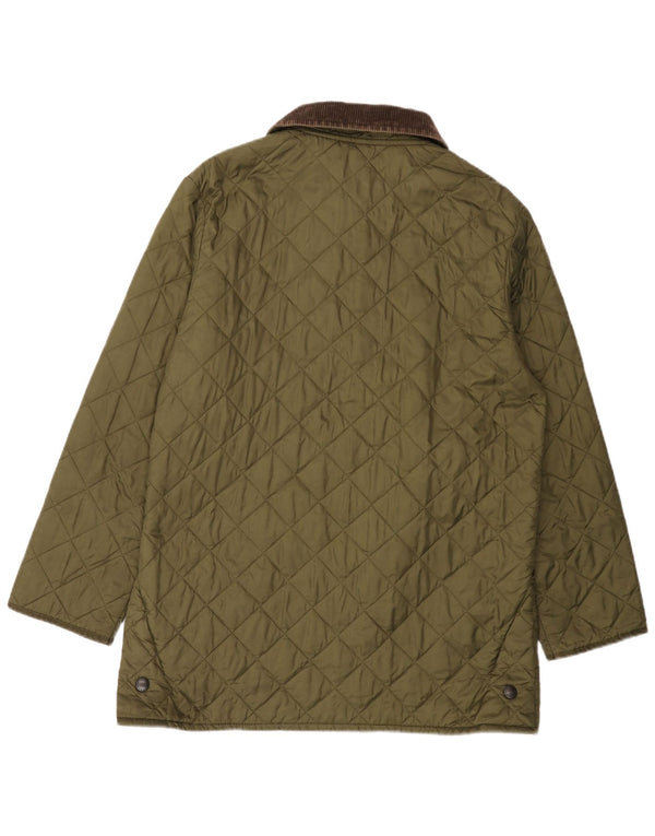 BARBOUR Giacca trapuntata da uomo UK 40 Large Khaki Poliammide