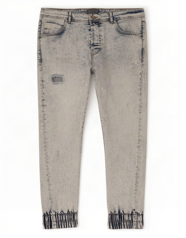 Zara Uomo Pantaloni da jogging in difficoltà Jeans slim EU 44 Large W34 L28 Blu