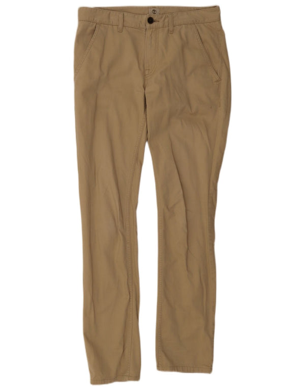 Pantaloni chino skinny da uomo Timberland W32 L33 in cotone beige