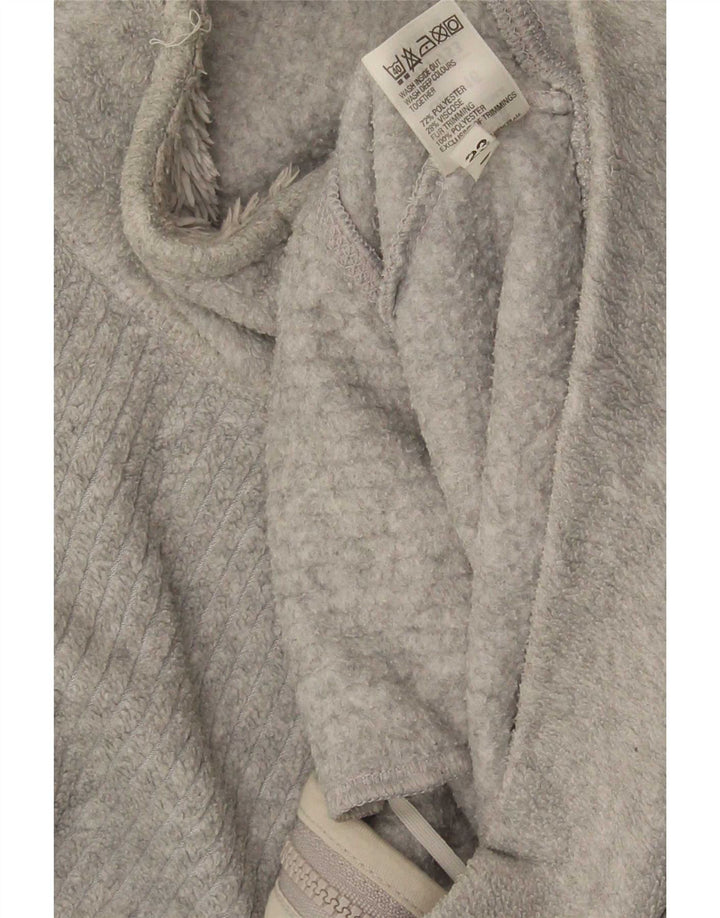 Giacca in pile da donna Marks & Spencer UK 16 grande poliestere grigio