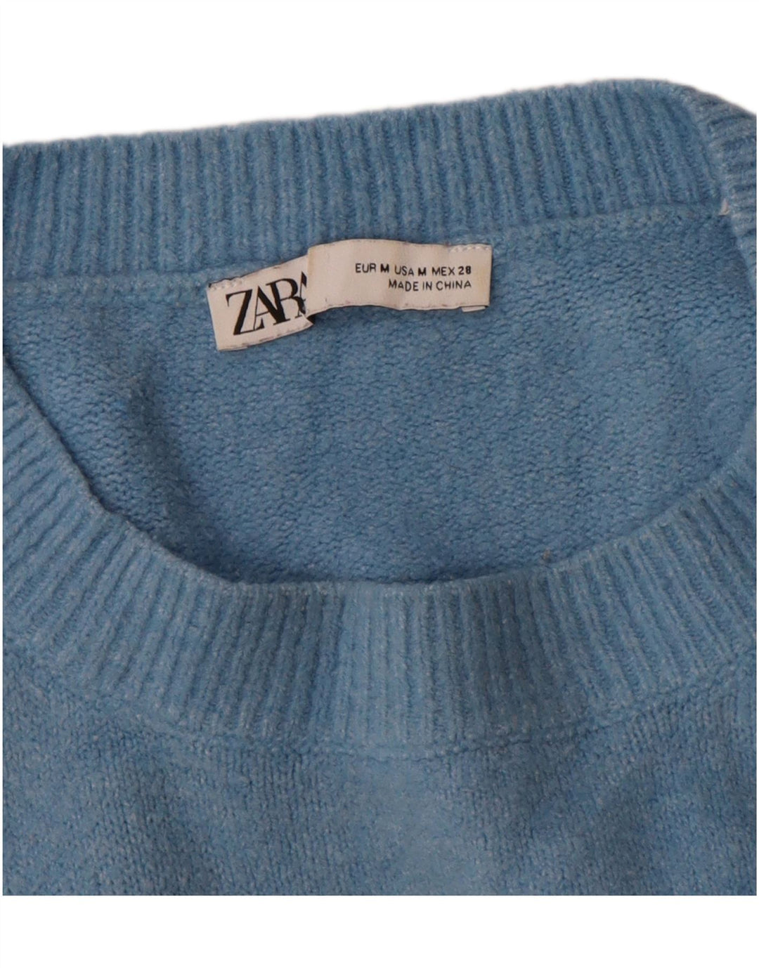 Maglione maglione girocollo da uomo Zara blu medio